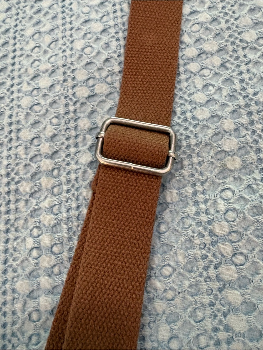 Fossil Key-Per City Birds Coated Canvas Crossbody Bag with Keychain Like New - Picture 12 of 15